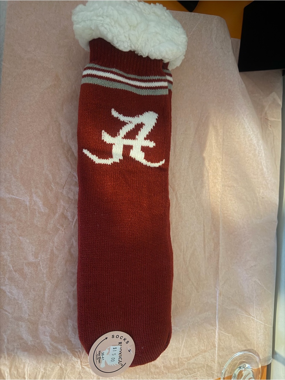Crimson Knit socks